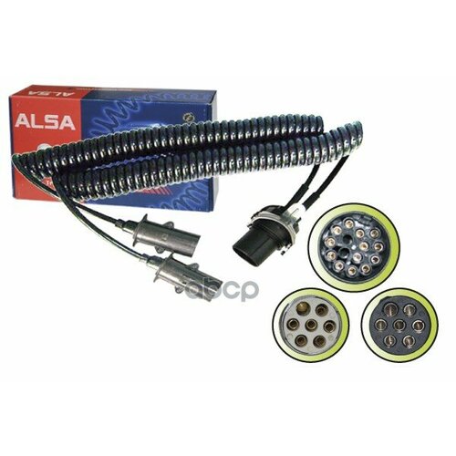 Кабель Электрический Прицепа N-Type+S-Type 15-Полюсный Сдвоенный L=4500Мм Alsa ALSA арт. 05RF020845
