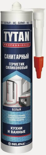 Изображение товара Герметик силиконовый санитарный TYTAN белый 280 мл