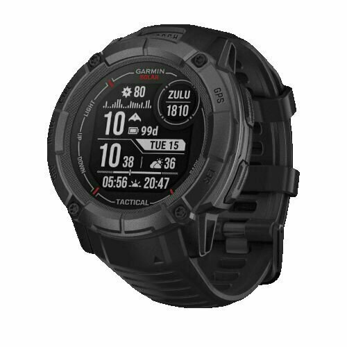 Умные часы Garmin Instinct 2X solar tactical black компас барометр 60119₽