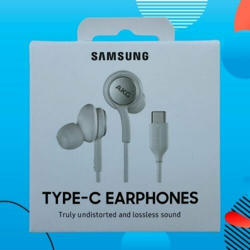 Наушники гарнитура для смартфонов Samsung AKG Type-C с микрофоном черные оригинал 1999₽