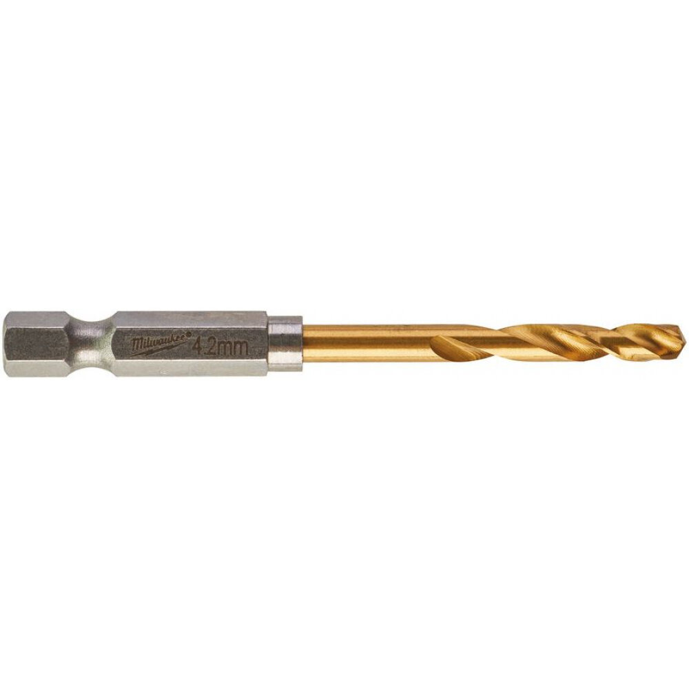 Сверло по металлу RedHEX HSS-G TiN (4.2х28х74 мм) Milwaukee 48894709