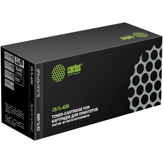 Картридж лазерный Cactus CS-TL-420X черный (6000стр.) для Pantum P3010D/P3010DW/P3300D/P3300DN/P3300