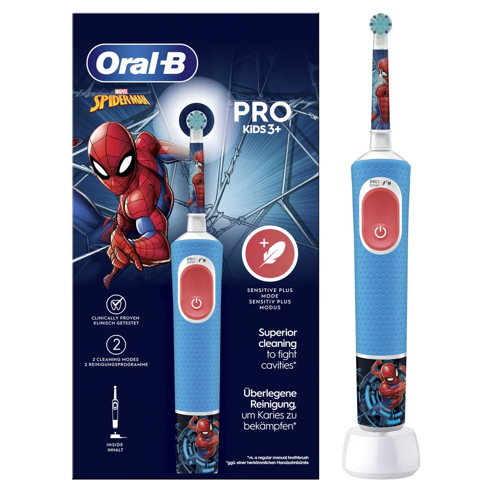 Электрическая зубная щетка Oral-B Vitality Pro 103 Kids Spiderman (D103.413.2K)