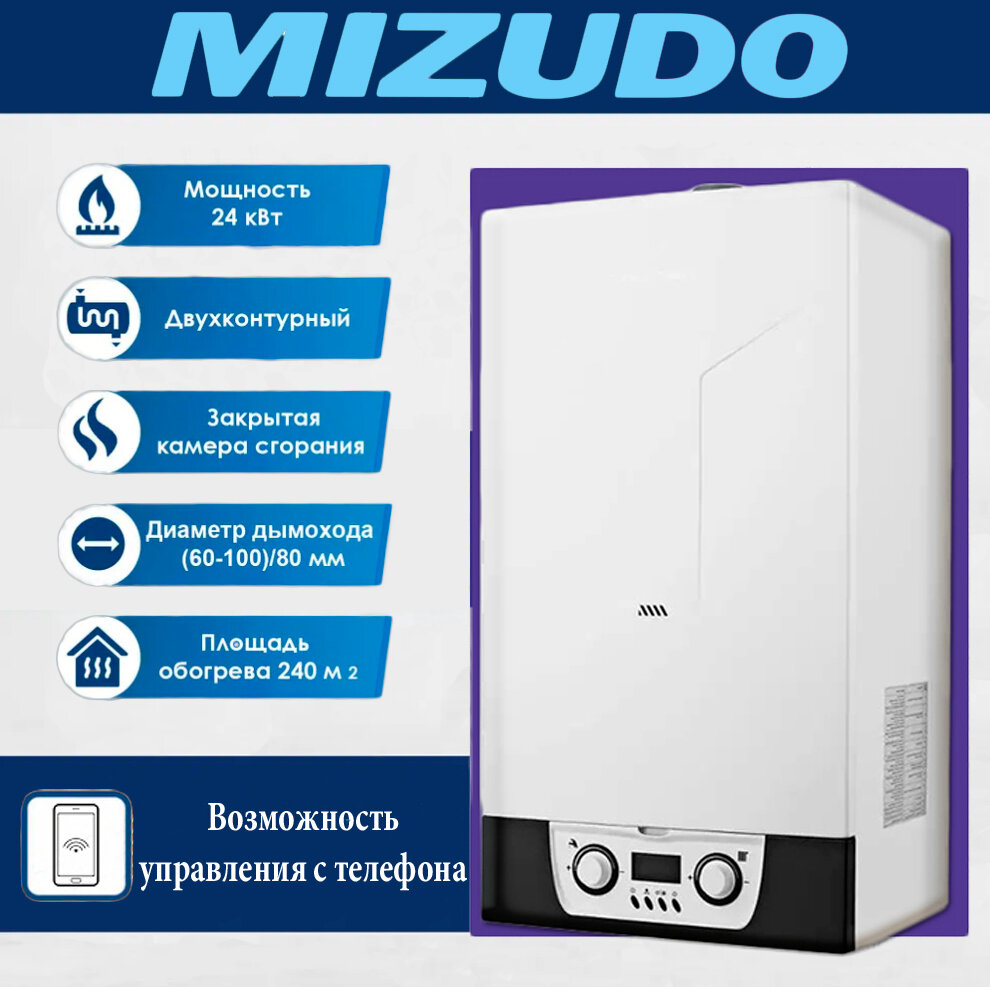 фото Газовый котел 24 кВт 2-х контурный