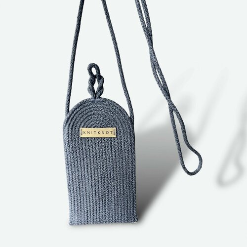 Сумка кросс-боди KNIT KNOT, фактура рельефная, бордовый