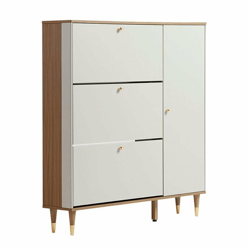 Шкаф для обуви Xiaomi LINSY Light Luxury Tipping Shoe Cabinet 116 m WalnutLight Grey LU2N-A 44375₽