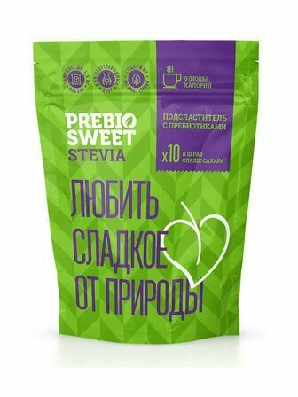 Столовый подсластитель Пребиосвит Стевия (Prebiosweet Stevia) 150 г, сахарозаменитель