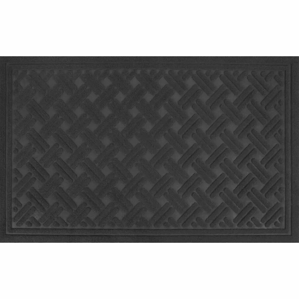 Коврик Inspire Lenzo 50x80 см полиэфир/резина цвет тёмно-серый