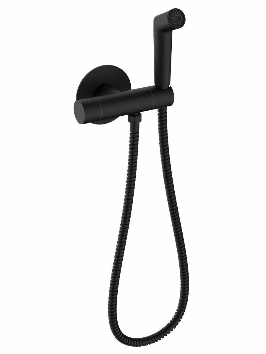 Гигиенический смеситель с термостатом Raglo R23.56.06 , встраиваемый, чёрный