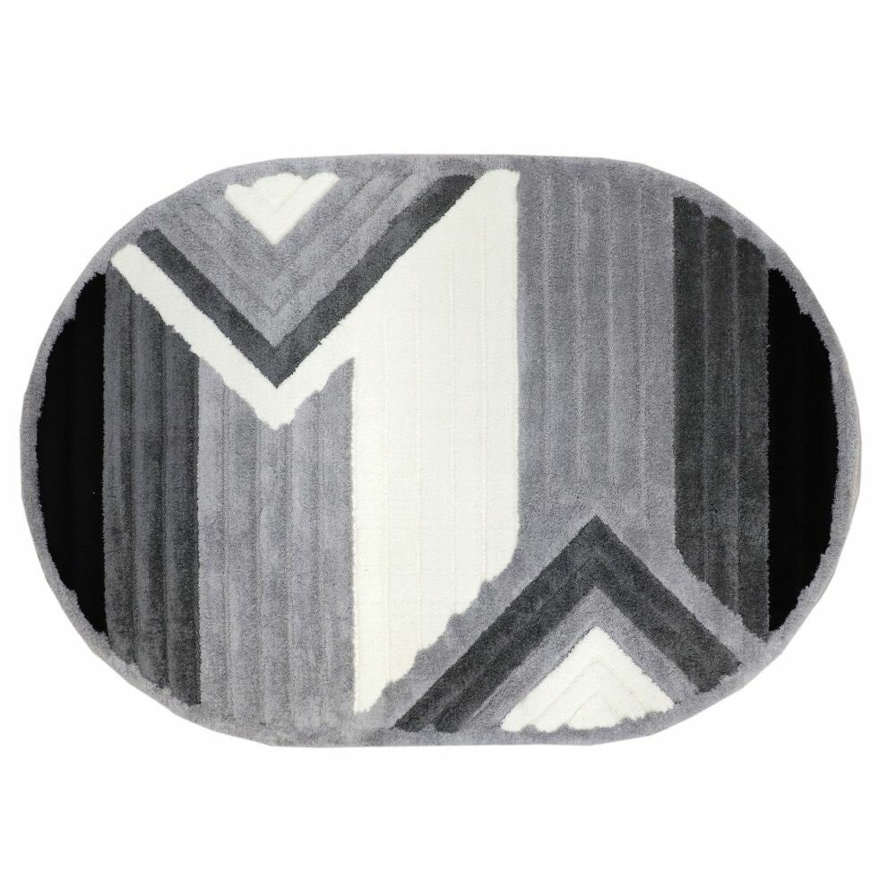 Ковер Oz Caplan Messi 0A303A L.Grey Овал (0.8x1.5 м)