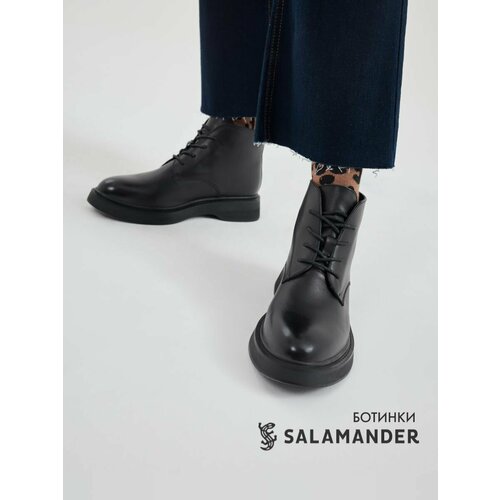 фото Ботинки дерби salamander, размер 41, черный