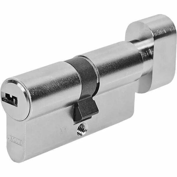 Цилиндр Abus KD6N 30x30 мм ключ/вертушка цвет никель