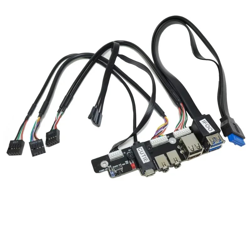 Кабель удлинитель передней панели корпуса USB 2.0 3.0 HD Audio 3,5 мм