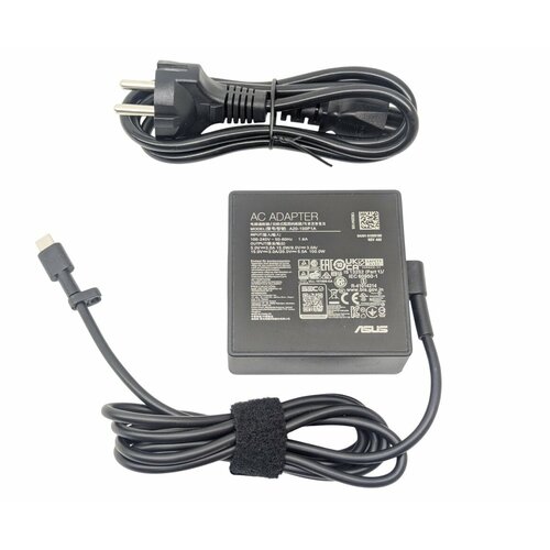 Блок питания зарядка A20-100P1A для ноутбука Asus ROG G533, G733, GV301, Zephyrus GX703HS, Flow Z13 - 20V 4A 100W штекер USB Type-C