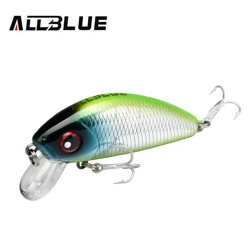 ALLBLUE New Legend Minnow 44мм Зеленый, Fast Sinking 8.5g, Color D