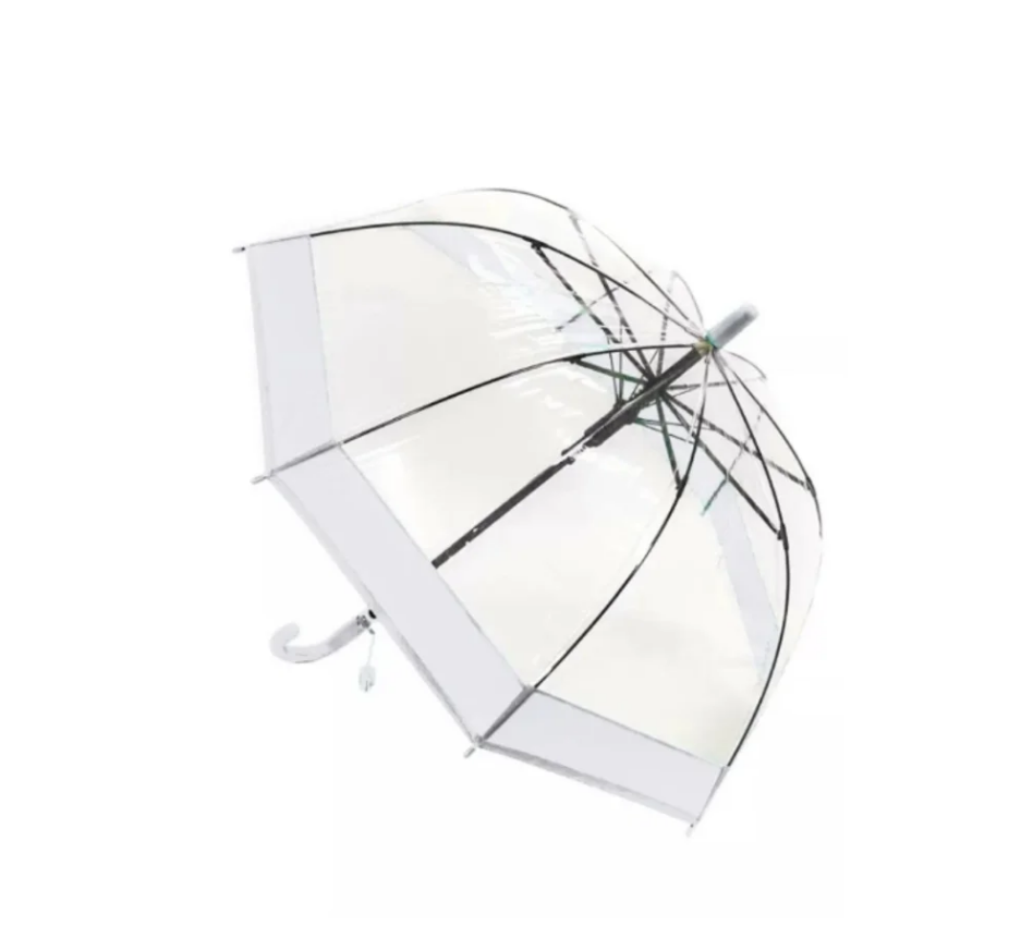 Зонт-трость GALAXY OF UMBRELLAS, прозрачный/белый