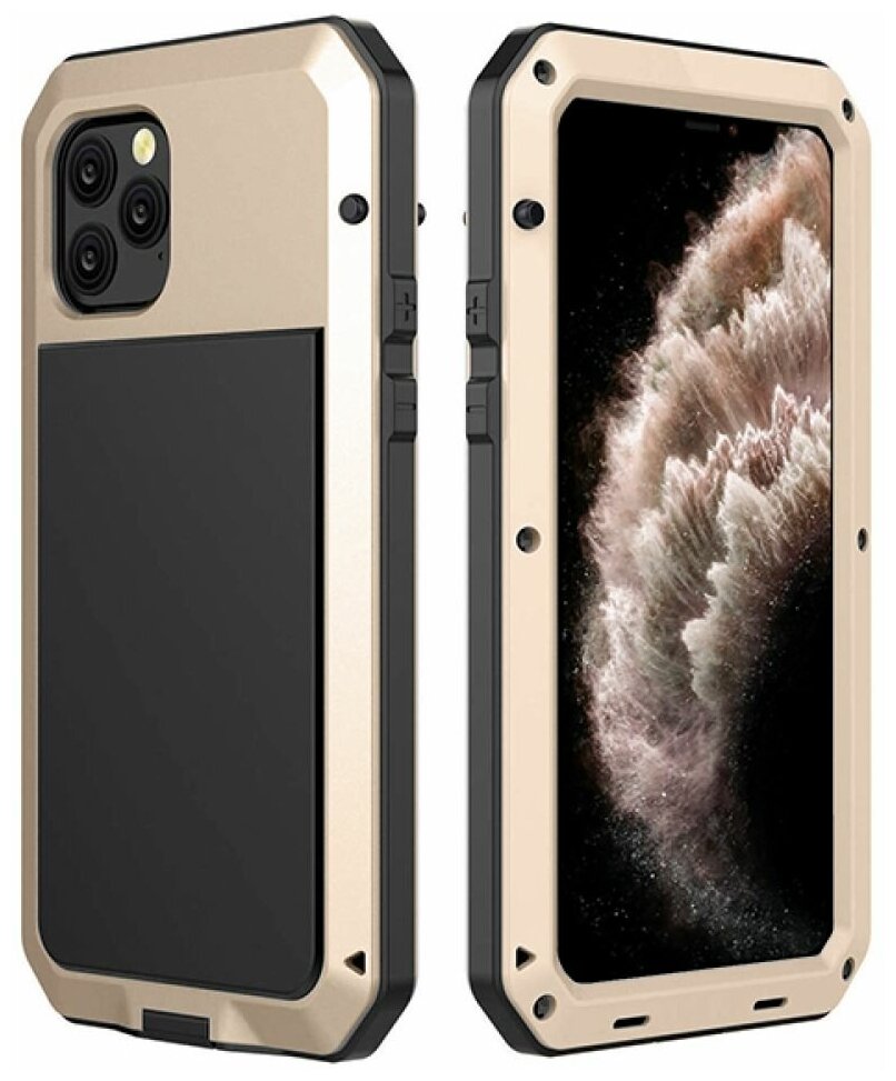 Чехол Ударопрочный ILIICIT iphone 11 Pro Max TAKTIK золотистый