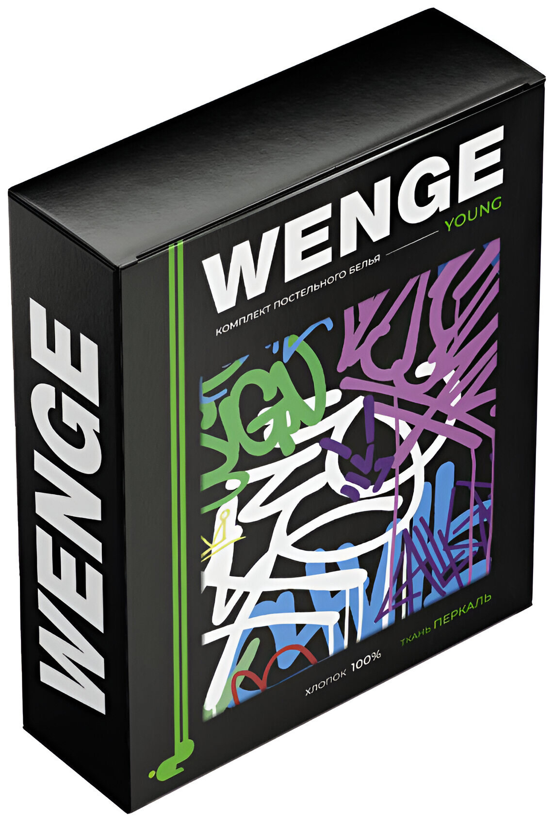 Комплект подросткового постельного белья 1.5 WENGE Young (70х70) Graffiti (60119-1) перкаль