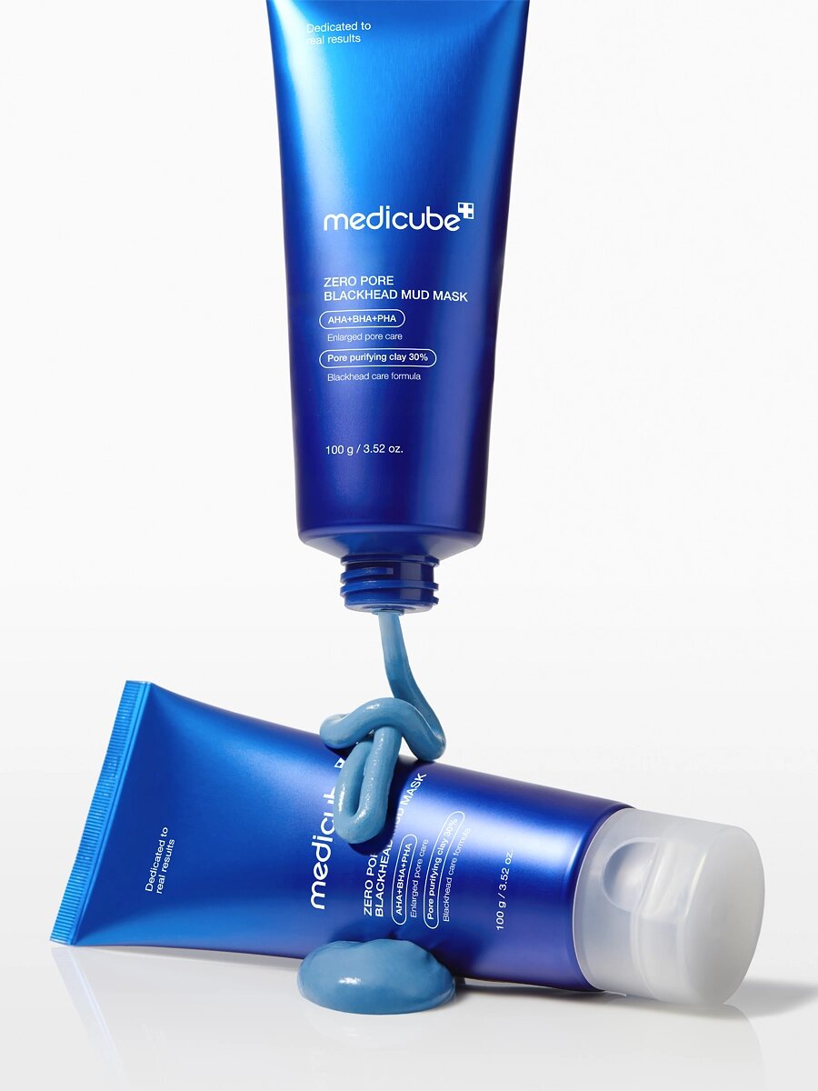 Глиняная маска с комплексом кислот для глубокого очищения пор Medicube Zero Pore Blackhead Mud Mask 100 гр — фото 1