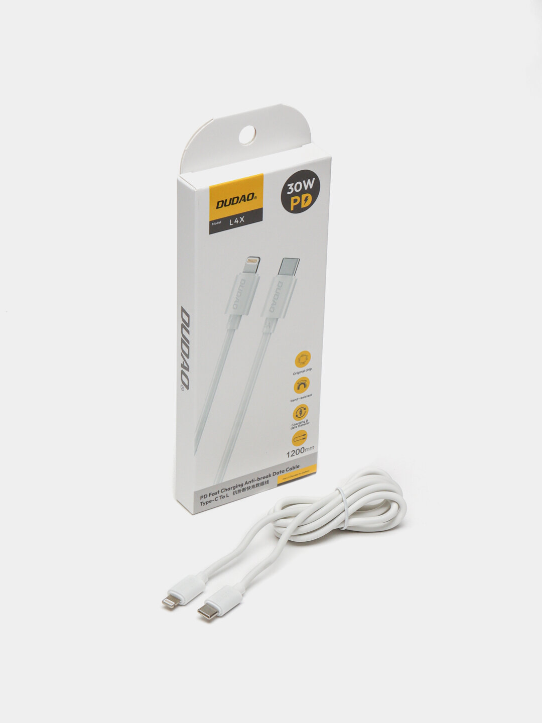 DUDAO кабель 30W Lighting to Type-C Power Delivery Anti-break Data Cable — фото 1