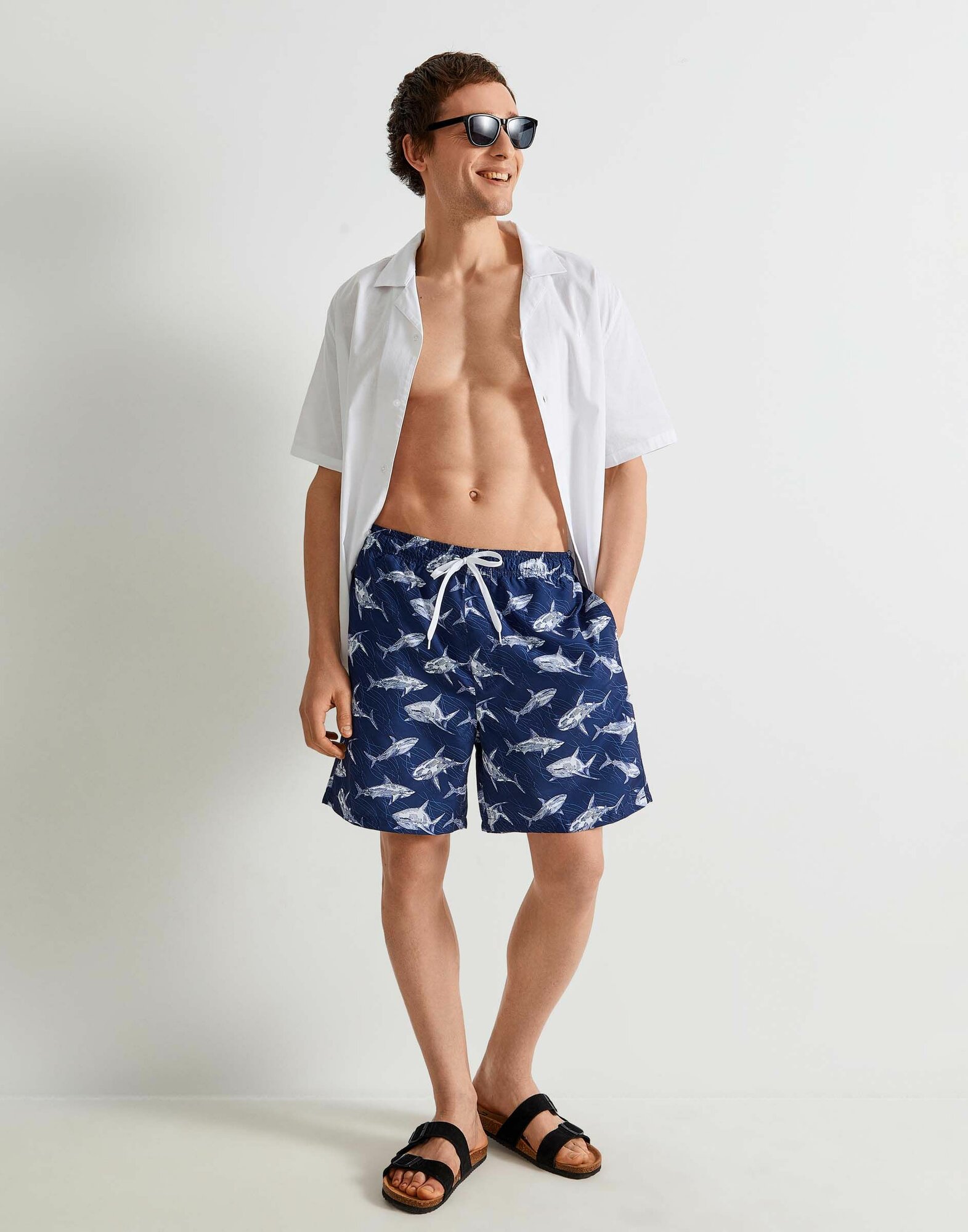 Шорты для плавания Gloria Jeans, размер XXL (56), темно-синий