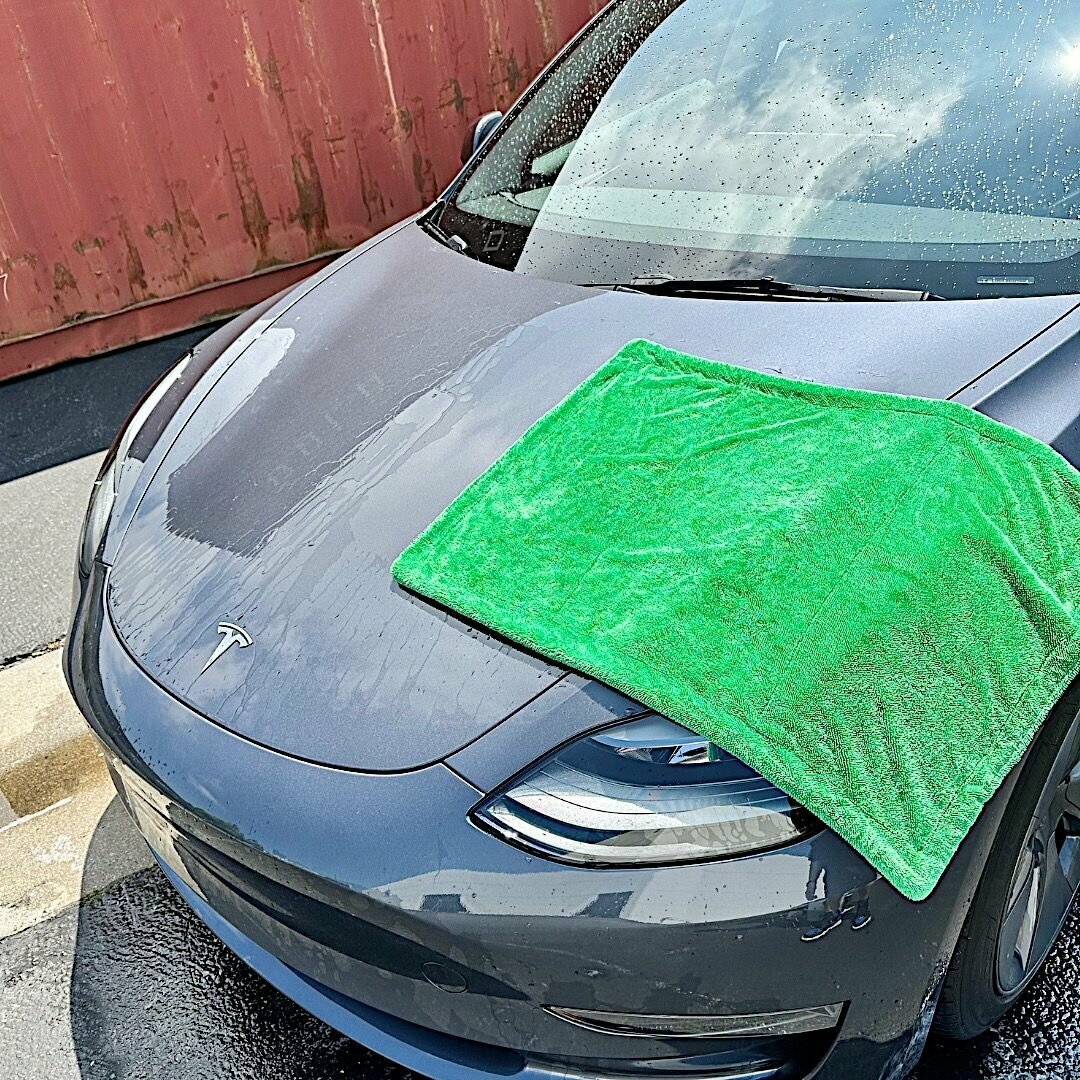 3D Микрофибра для сушки кузова автомобиля, Microfiber Green 50x80 1200Gsm, G-44G