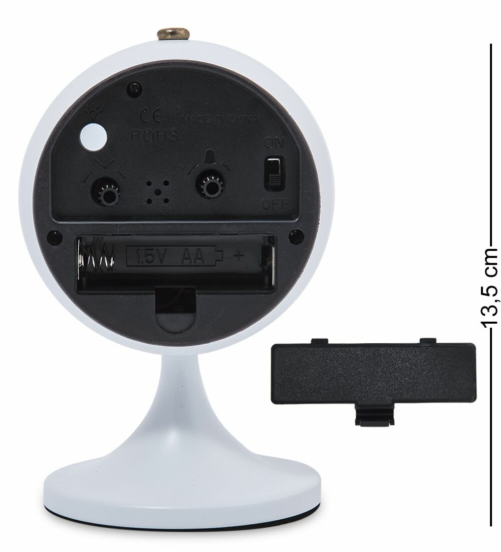 Будильник 'Шар' белый — фото 1