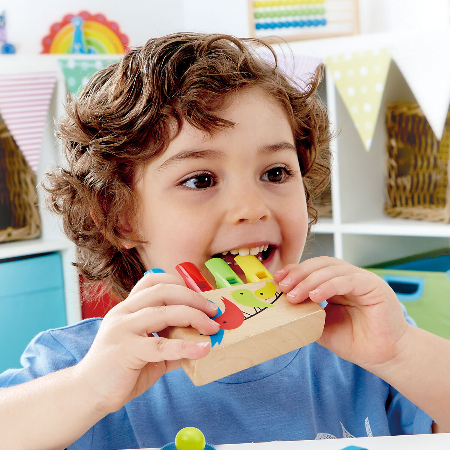 Игрушка музыкальная Hape "Волшебный звук" флейта Пана E1025_HP