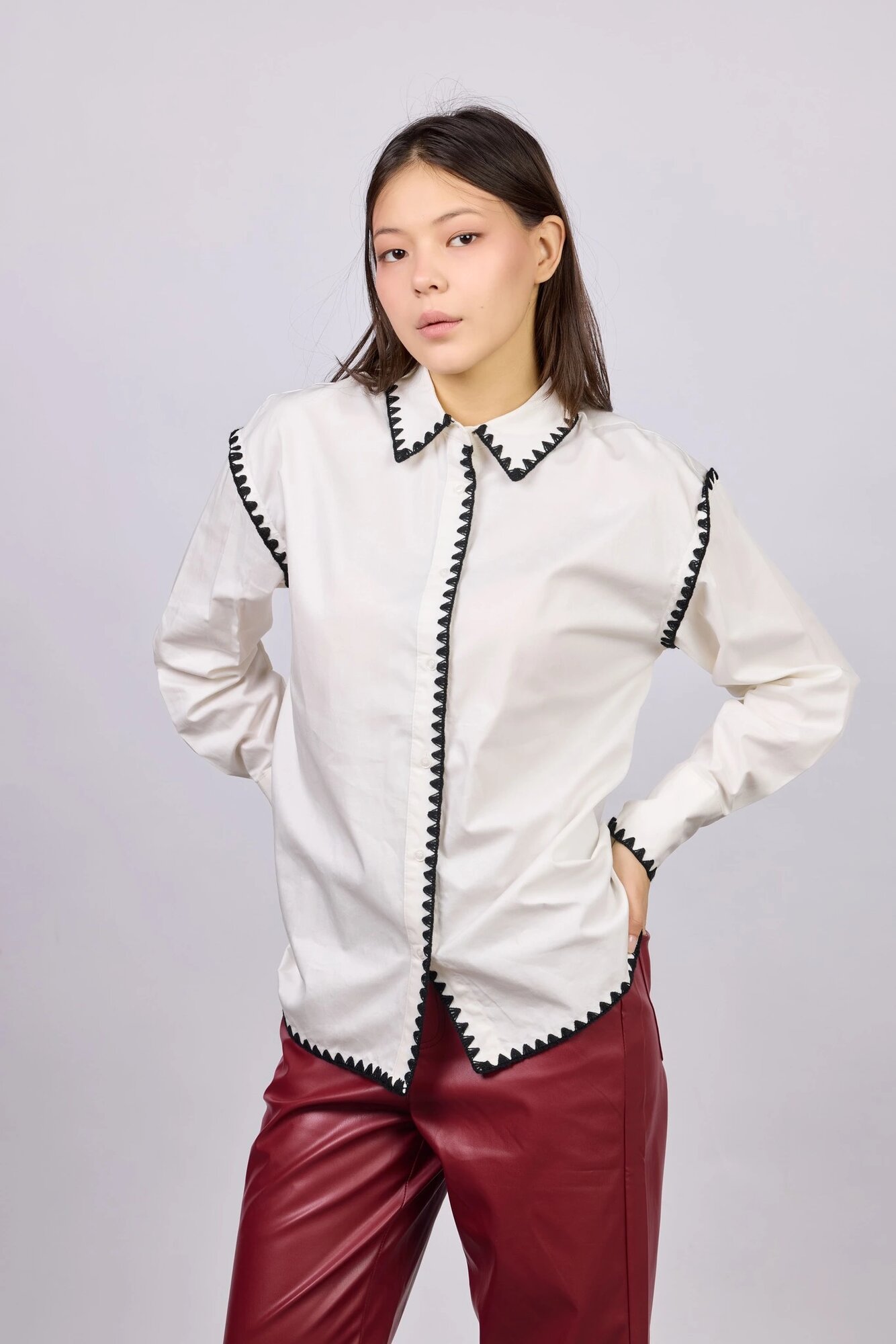 Рубашка Selfie, размер S, белый — фото 1