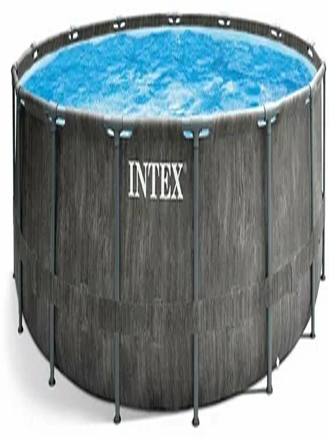 Бассейн Intex Prism Frame, круглый, каркасный, цвет синий/серый, 366x76 см