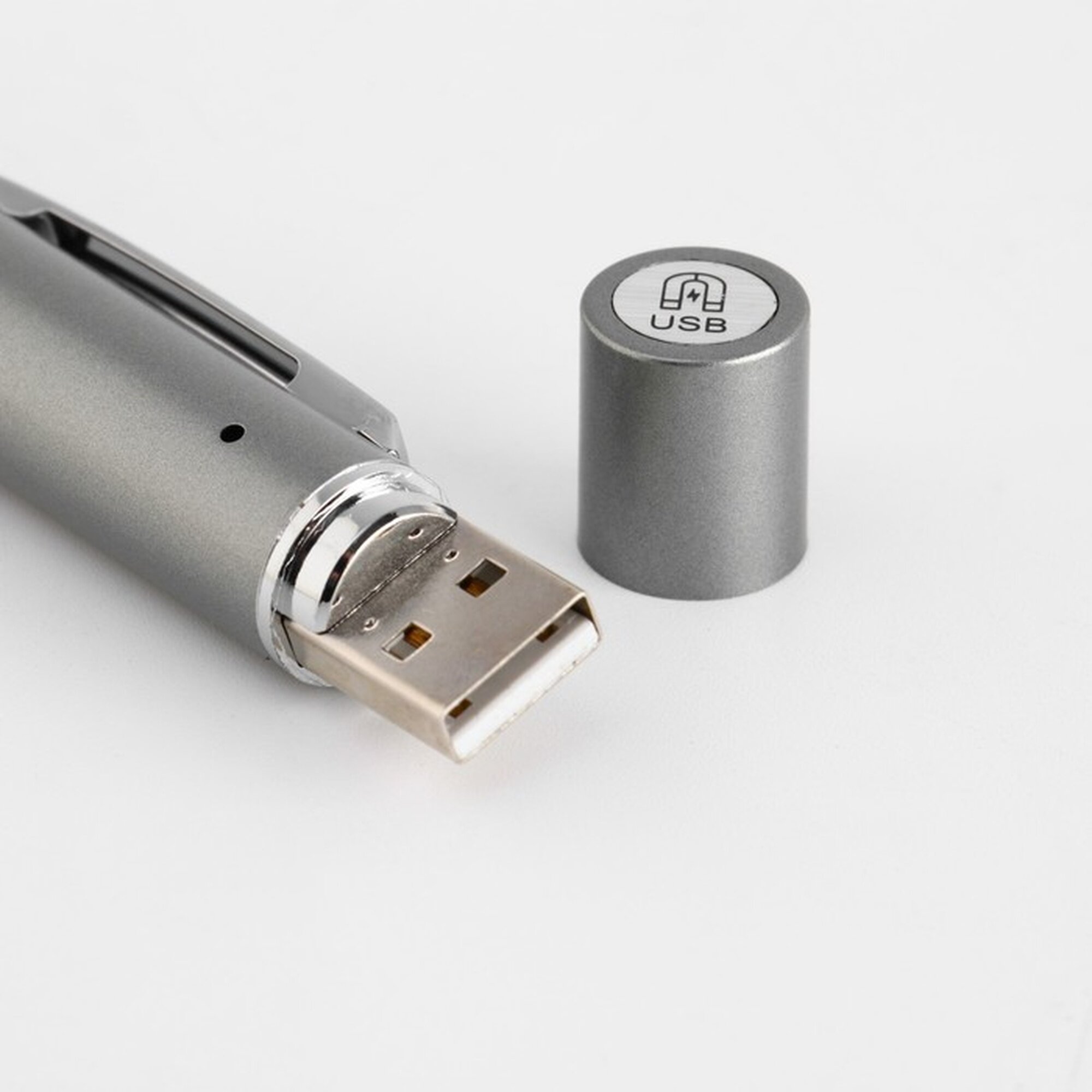 Лазерная указка 3 в 1, UV свет, 1200 мАч, 5 Вт, USB, красный луч, 200 м, 11.1 х 1.4 см — фото 1