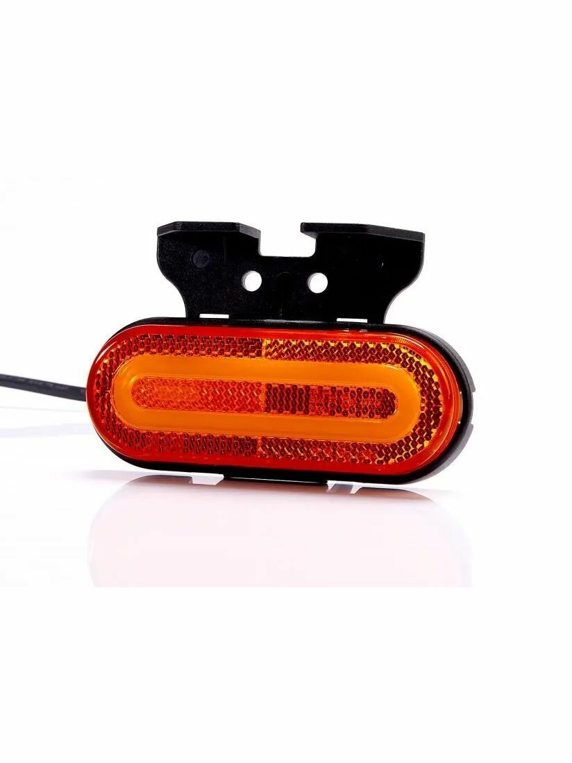 Фонарь габаритный светодиодный желтый Fristom FT-072 Z+K LED с кронштейном