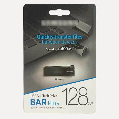 Изображение товара 128 ГБ USB Флеш-накопитель BAR Plus USB 3.1 (MUF-128BE4)