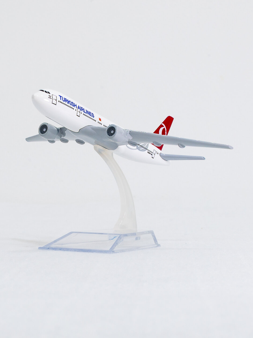 Модель самолёта Boeing 777, Turkish Airlines (Турецкие авиалинии), 14 см, Металл+пластик