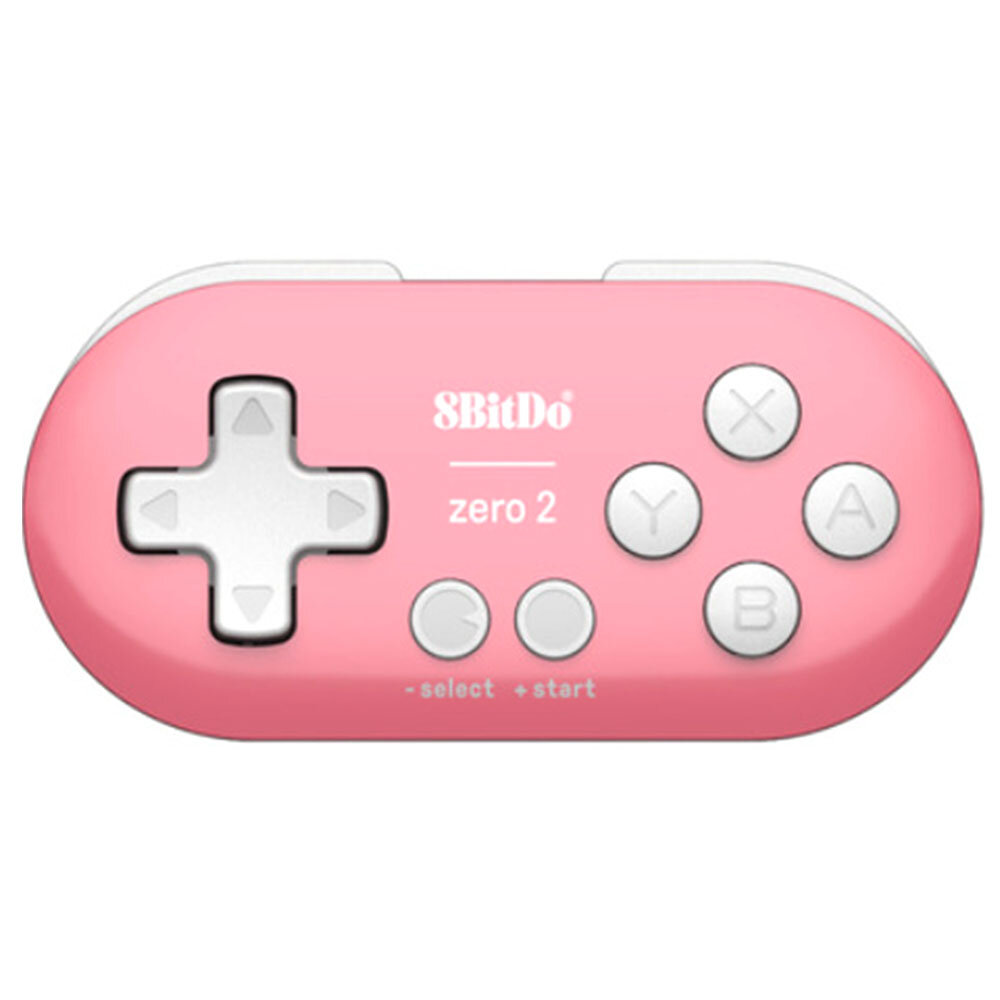 8B-itdo Zero2 BT Gamepad Portable P-ink для Switch Windows Android macOS Steam с BT подключением, модель Zero2, материал ABS, цвет P-ink, батарея 1 x Lithium polymer cell 3.7V 180mAh, время работы 8h, время зарядки 1-2h, размер 73*36.5*14.7mm, вес