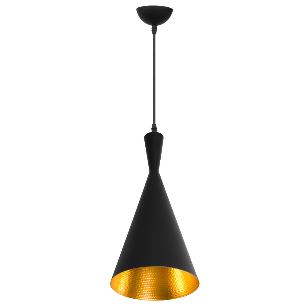 Светильник потолочный De Fran SP1-1814-1B+G E27 220В 60Вт Sirius алюминий графит/золото d19*h40см