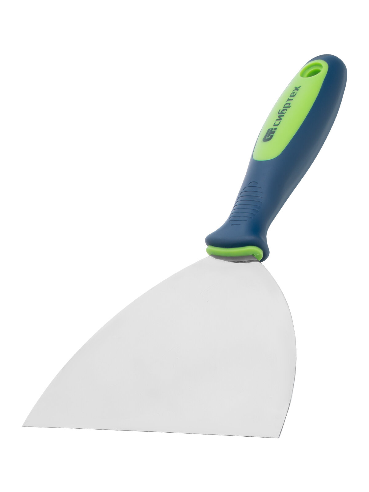 Шпательная лопатка из нержавеющей стали Сибртех 150 мм 2-комп. ручка 85528