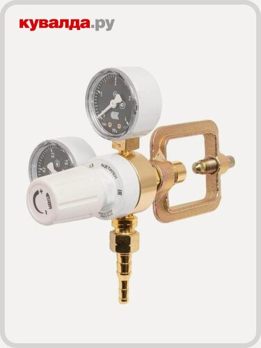 Изображение товара Редуктор ацетиленовый KRASS БАО 5 1,5 2,5/0,15 МПа, 5 м3/ч поверенный