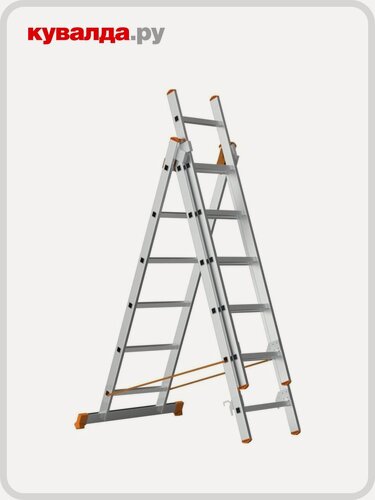 Изображение товара Лестница-стремянка трехсекционная Сарайлы-М (Sarayli) 3х 6
