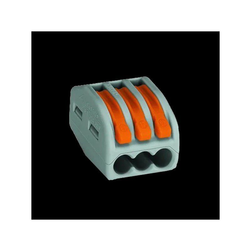 222-413 3 конт многоразовая 32A 400V - клеммная колодка WAGO (50) цена за 1 шт.