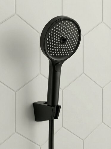 Изображение товара Лейка для душа ESKO SSP130B, 3 режима, диаметр 130мм, черная