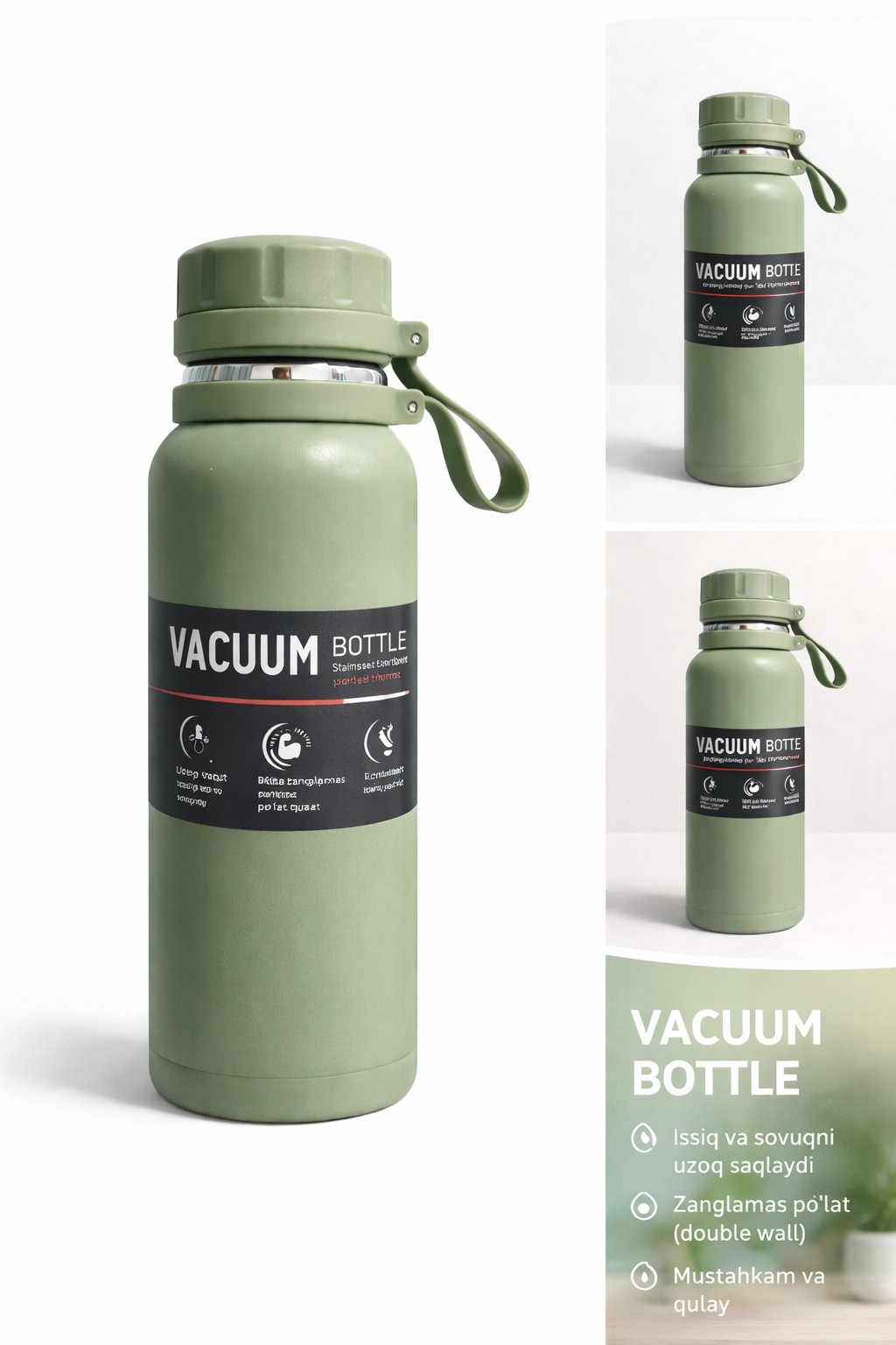 Спортивный вакуумный термос BANG SHANG ваш надежный спутник для активной жизни, 800 мл