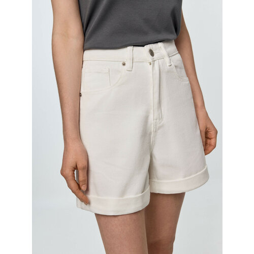 Шорты Sela, размер L INT, белый брюки джинсовые женские sela 2803011407 50 s цвет черный размер s
