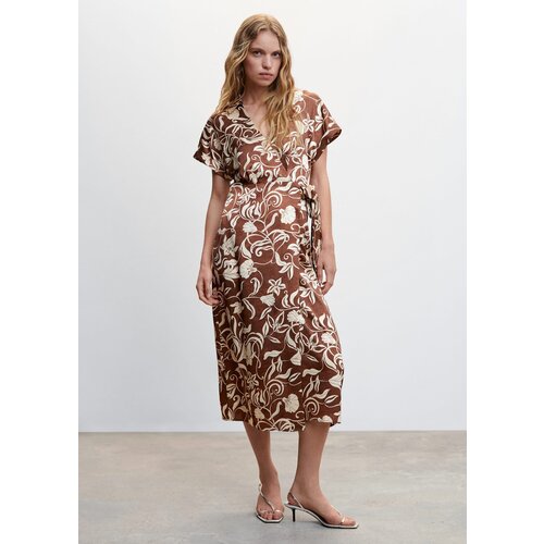 фото Платье mango, размер 36, коричневый