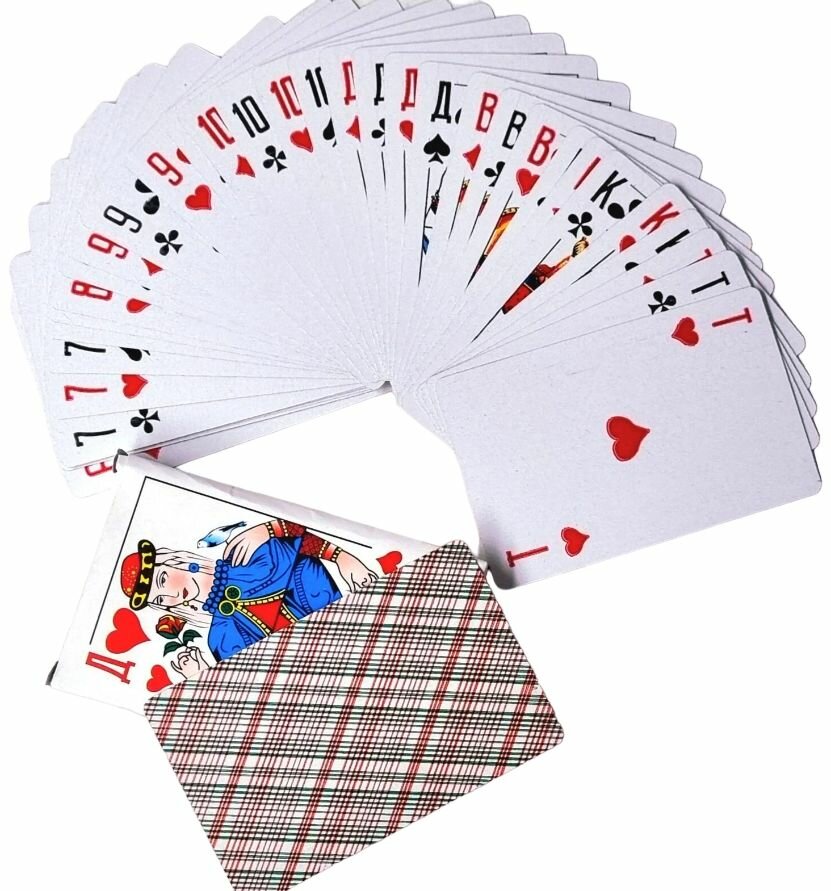 Карты игральные Queen c пластиковым покрытием 1 колода 36 карт