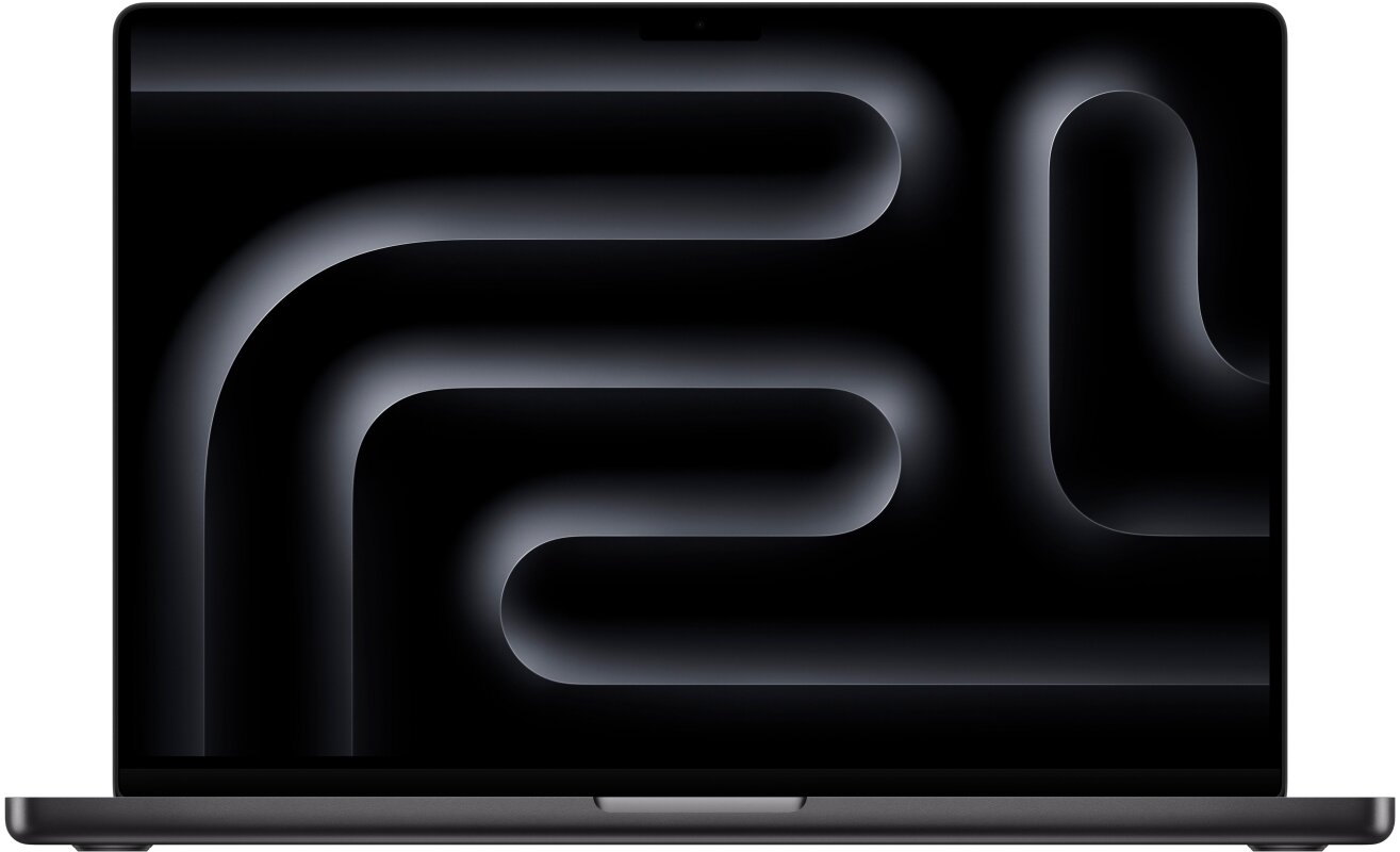 Apple Ноутбук Apple MacBook Pro 16" (2023) (M3 Pro 12C CPU, 18C GPU) 18 ГБ, 512 ГБ SSD, чёрный космос (MRW13)
