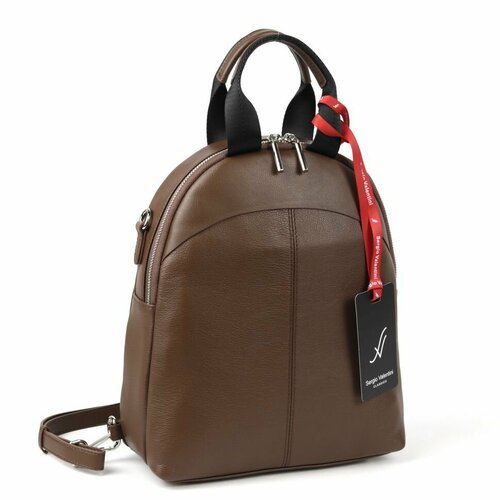 фото Рюкзак sergio valentini, фактура матовая, коричневый