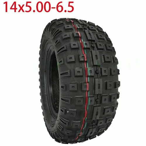 фото Покрышка (внедорожный протектор) 14x5.00-6,5 для электроскутера, квадроцикла, электровездехода нет бренда