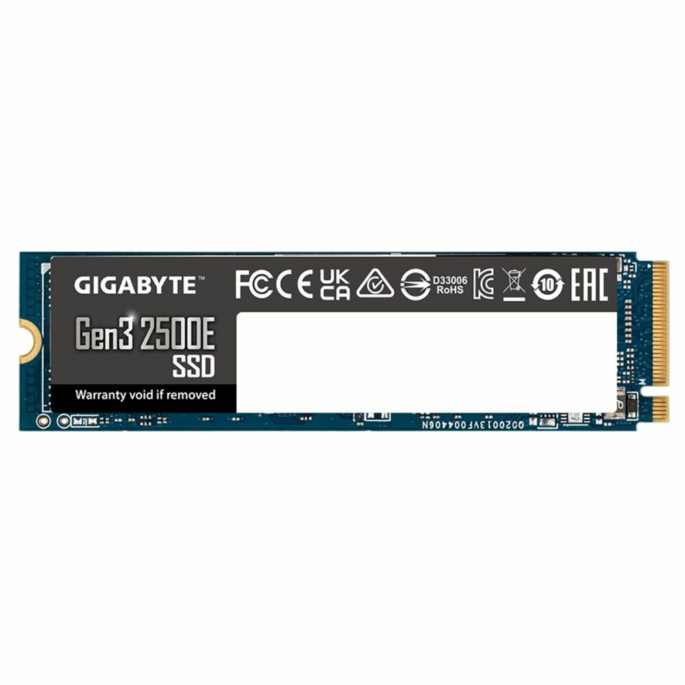 Накопитель SSD M.2 2280 GIGABYTE Gen3 2500E 2TB PCIe 3.0x4, NVMe 1.3 2400/2000MB/s MTBF 1.5M 480TBW - фото №4