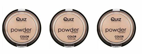 Quiz Cosmetics Пудра компактная Powder Focus, Color 60, 3шт